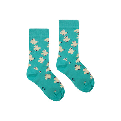 【tinycottons】【30%OFF】DOVES MEDIUM SOCKS emerald 靴下 6/12m,12/24m,2y,4y,6y（Sub Image-4） | Coucoubebe/ククベベ