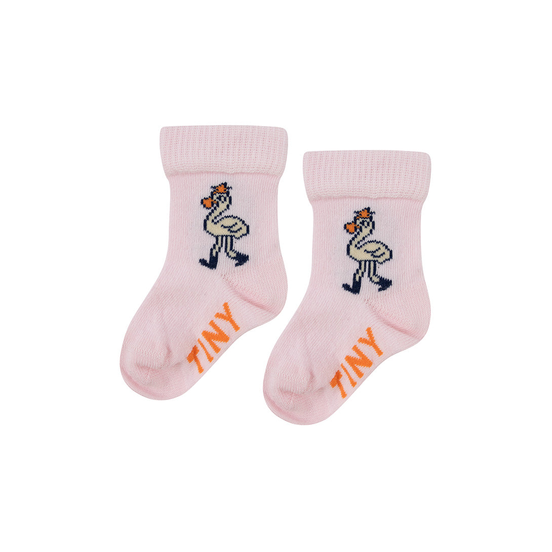【tinycottons】【30%OFF】FLAMINGO MEDIUM SOCKS light pink 靴下 6/12m,12/24m,2y,4y,6y  | Coucoubebe/ククベベ