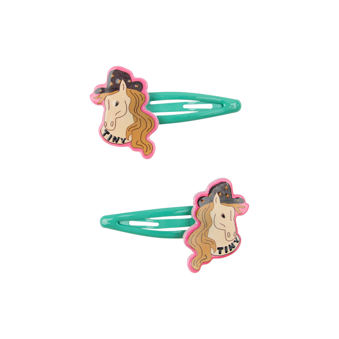 【tinycottons】【30%OFF】HORSE HAIR CLIPS SET light cream ヘアクリップ  | Coucoubebe/ククベベ