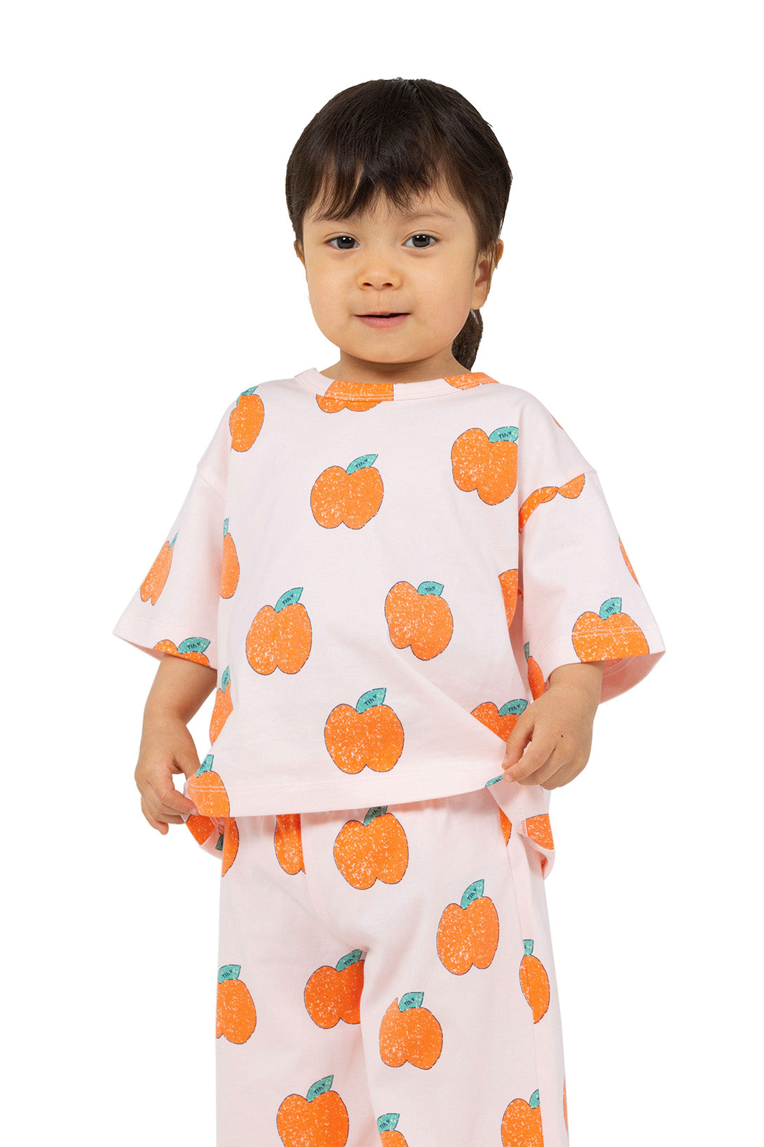 【tinycottons】APPLES BABY TEE pastel pink Tシャツ 12m,18m,24m  | Coucoubebe/ククベベ