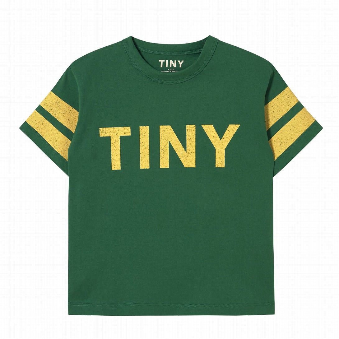 【tinycottons】STRIPES LOGO TEE dark emerald Tシャツ 2y,3y,4y  | Coucoubebe/ククベベ