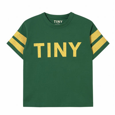 【tinycottons】STRIPES LOGO TEE dark emerald Tシャツ 2y,3y,4y（Sub Image-1） | Coucoubebe/ククベベ