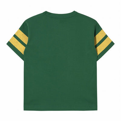 【tinycottons】STRIPES LOGO TEE dark emerald Tシャツ 2y,3y,4y（Sub Image-2） | Coucoubebe/ククベベ