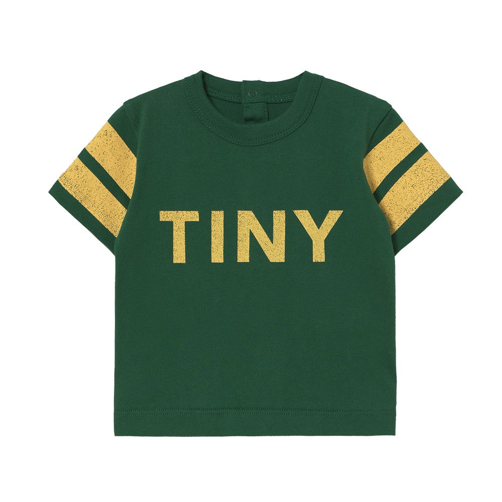 【tinycottons】STRIPES LOGO BABY TEE dark emerald Tシャツ 12m,18m,24m  | Coucoubebe/ククベベ