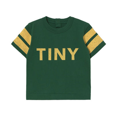 【tinycottons】STRIPES LOGO BABY TEE dark emerald Tシャツ 12m,18m,24m（Sub Image-1） | Coucoubebe/ククベベ