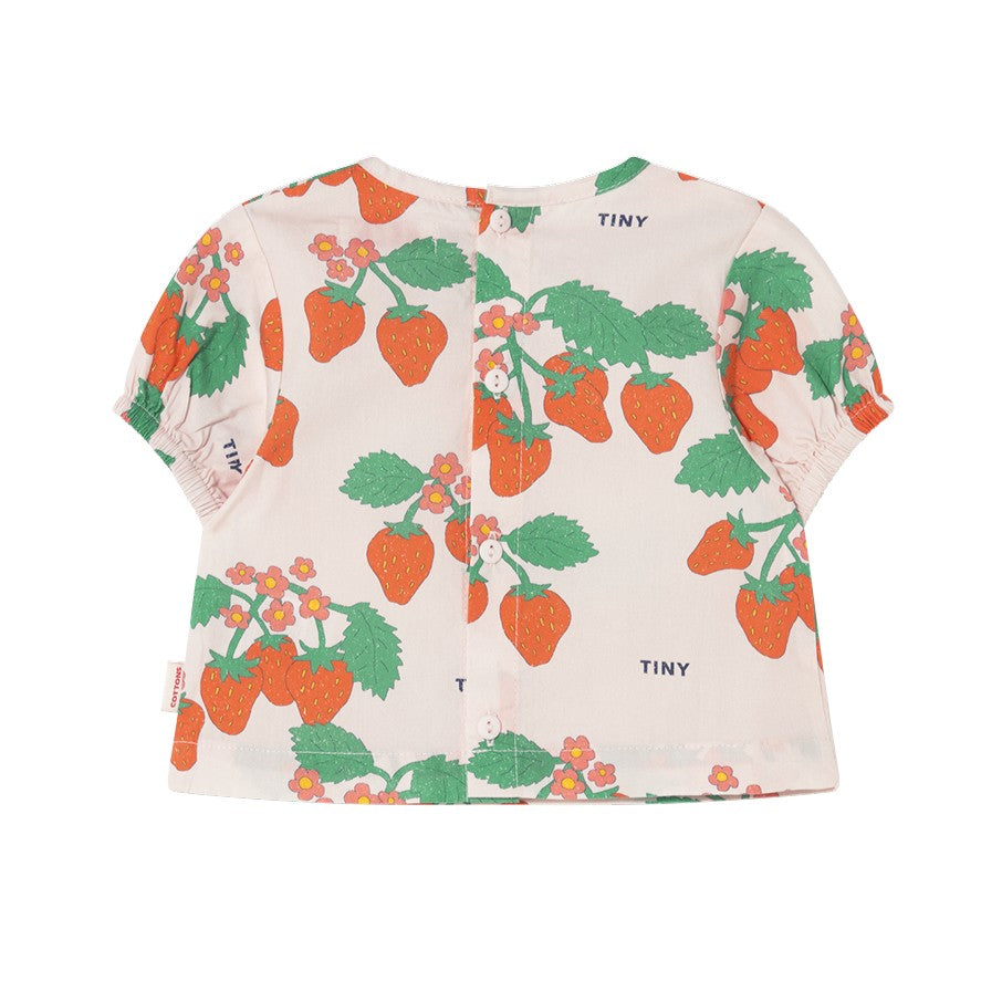 tinycottons】【30％OFF】STRAWBERRIES BABY SHIRT pastel pink