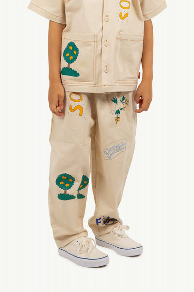 【tinycottons】ARTSY TREE PANT vanilla パンツ 2y,3y,4y（Sub Image-3） | Coucoubebe/ククベベ