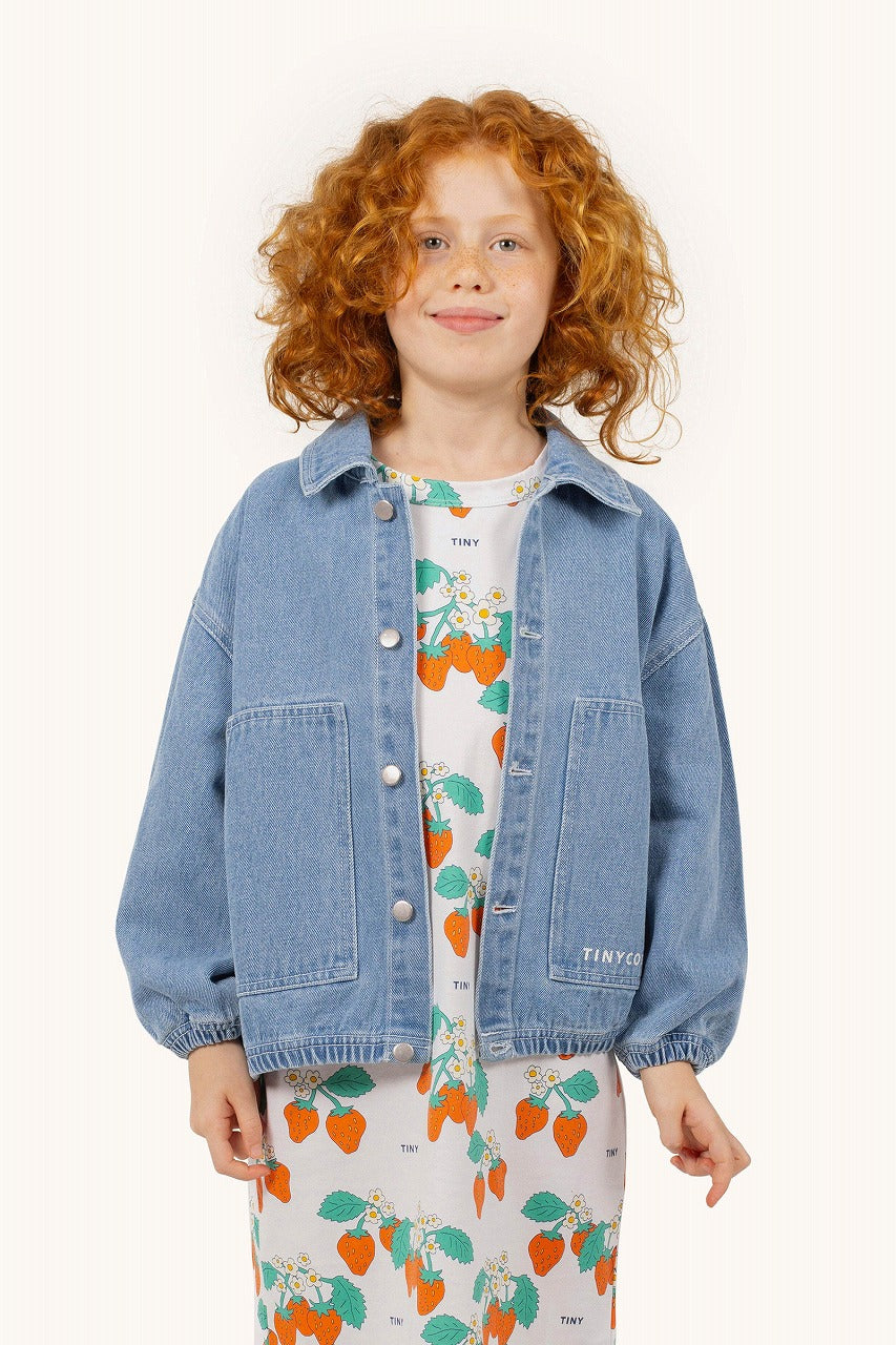 【tinycottons】GRAPHIC DENIM JACKET light blue denim ジャケット 2y,4y,6y  | Coucoubebe/ククベベ