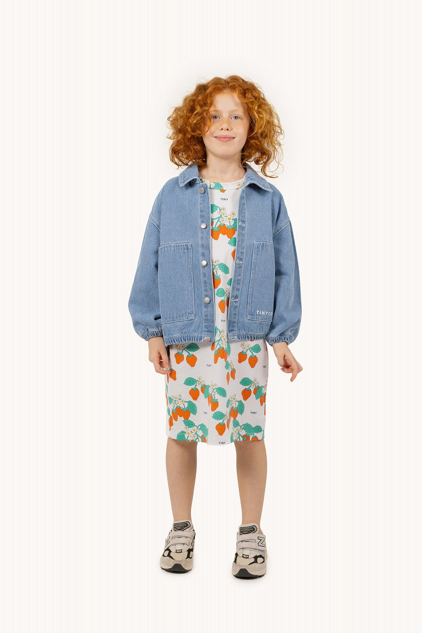 【tinycottons】GRAPHIC DENIM JACKET light blue denim ジャケット 2y,4y,6y  | Coucoubebe/ククベベ