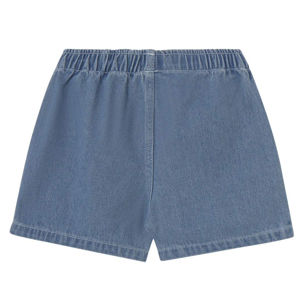 【tinycottons】GRAPHIC DENIM SHORT light blue denim ショーツ 2y,3y,4y  | Coucoubebe/ククベベ