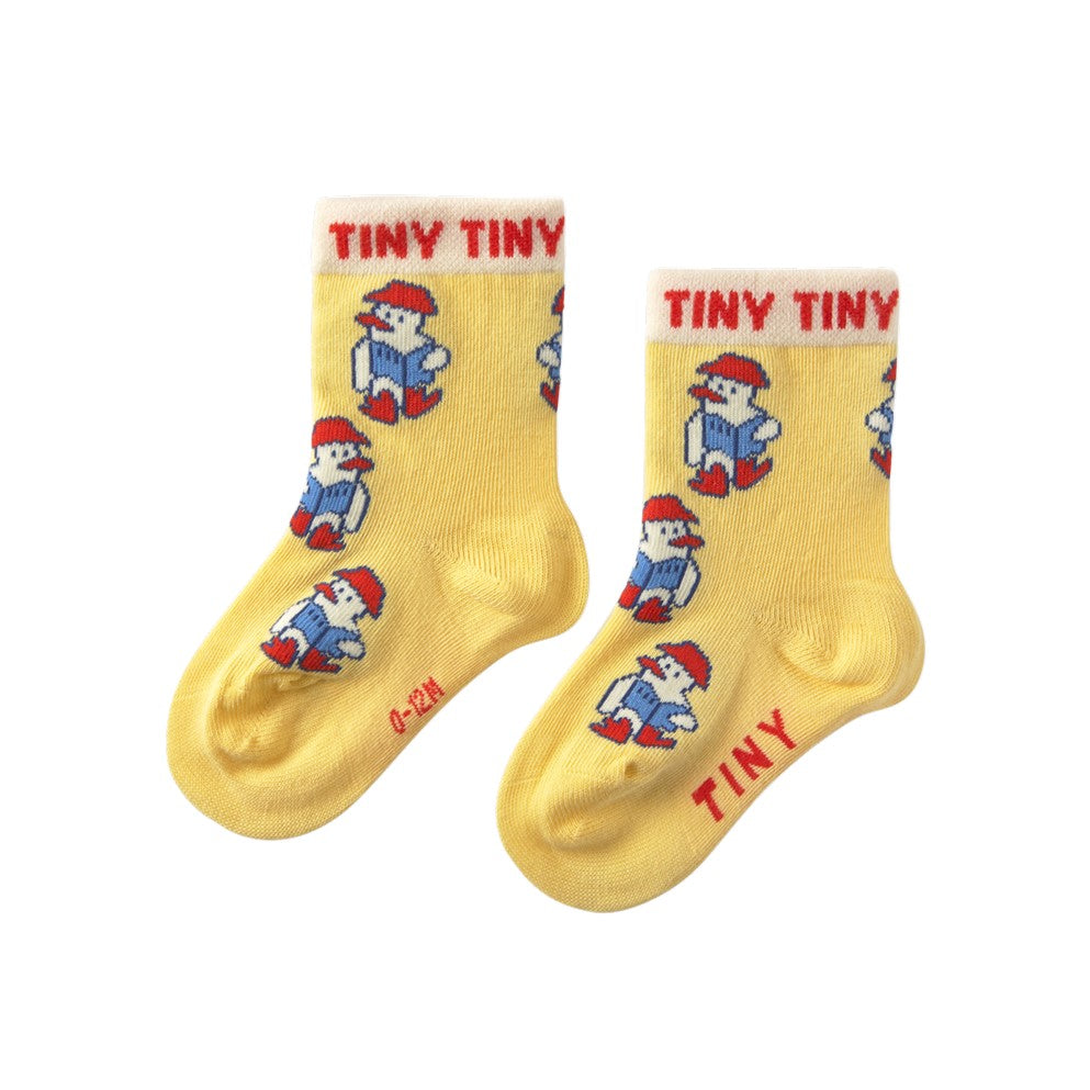 【tinycottons】READERS MEDIUM SOCKS mellow yellow 靴下 12-24m,2-4y  | Coucoubebe/ククベベ