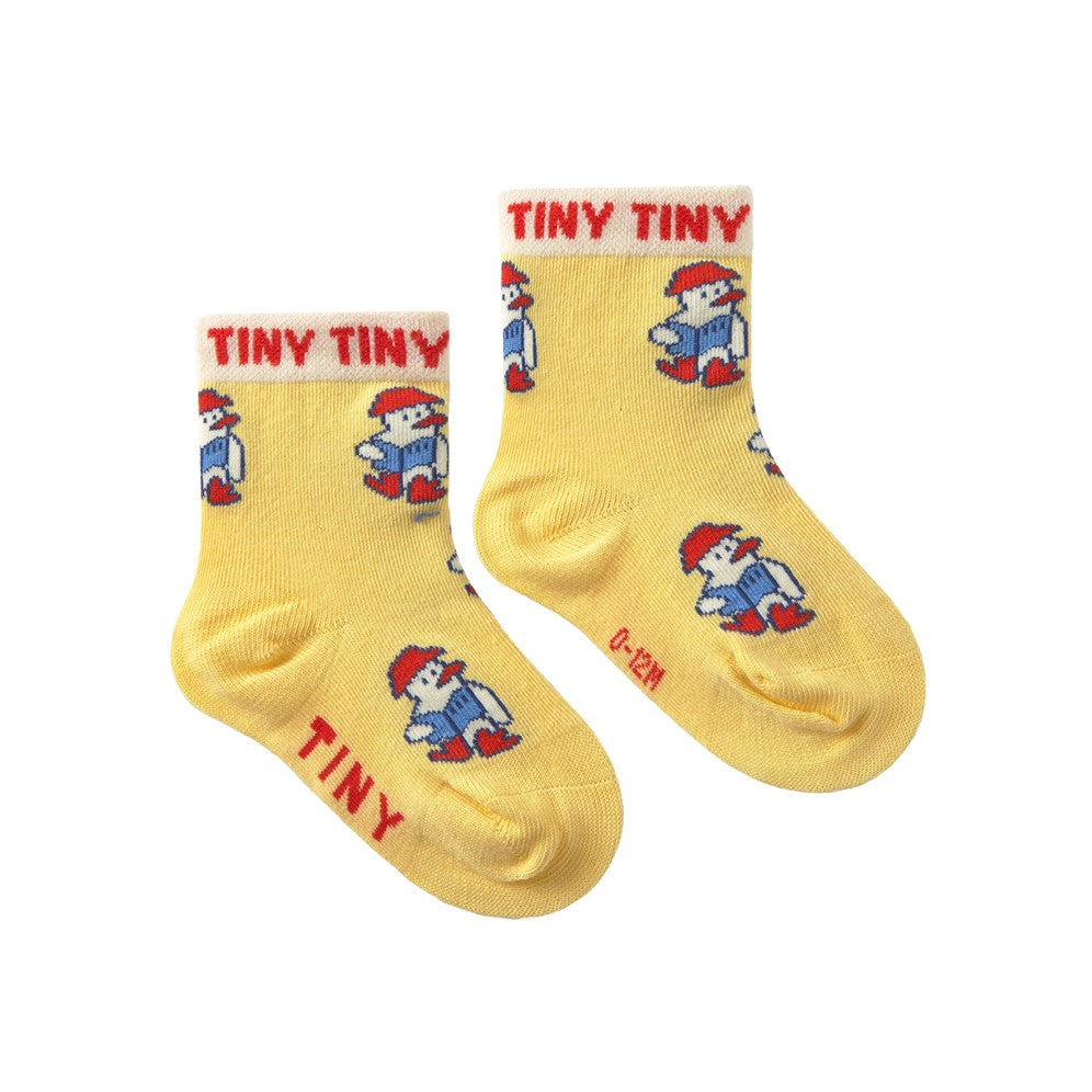 【tinycottons】READERS MEDIUM SOCKS mellow yellow 靴下 12-24m,2-4y  | Coucoubebe/ククベベ