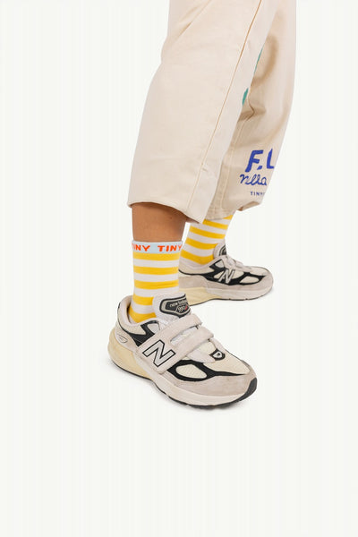 【tinycottons】STRIPES SHORT HEIGHT SOCKS off-white/yellow 靴下 12-24m,2-4y（Sub Image-5） | Coucoubebe/ククベベ