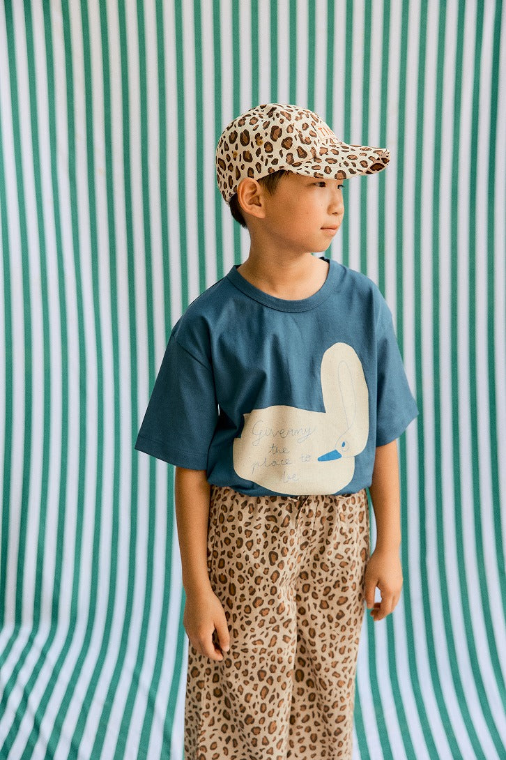 tinycottons】SWAN GRAPHIC TEE light navy Tシャツ 2y,3y,4y