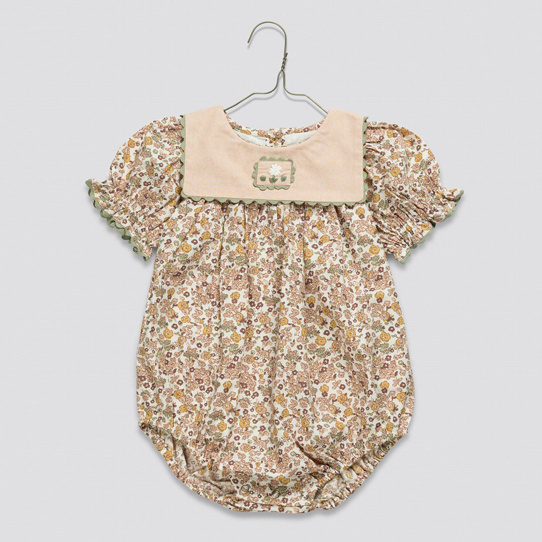 theVirgins original flower romper ロンパース little cotton clothes】Emille Romper Yarrow Floral ロンパース 6