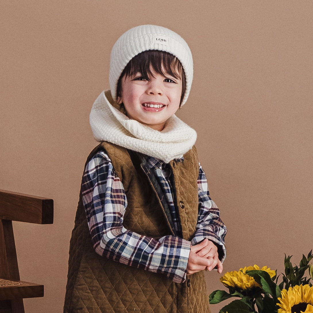 【LOIR Paris】【予約販売】Veste GABRIEL BISCUIT QUILTEDVELVET ベスト 36m,4Y  | Coucoubebe/ククベベ