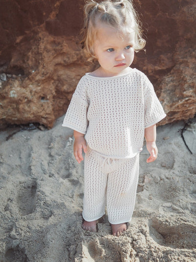 【GROWN】【30%OFF】Summer Knit Pant Coconut パンツ 6-12m,12-18m,18-24m,2-3y（Sub Image-5） | Coucoubebe/ククベベ