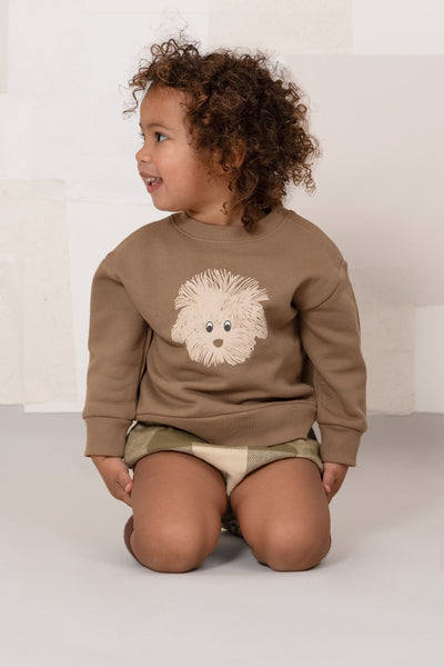 【STUDIO BOHEME】【9月上旬発送】BART SWEAT-SHIRT MOCHA/one DOG スウェット 12m,18m,24m（Sub Image-7） | Coucoubebe/ククベベ