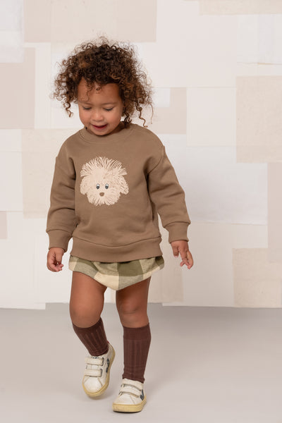 【STUDIO BOHEME】【9月上旬発送】BART SWEAT-SHIRT MOCHA/one DOG スウェット 12m,18m,24m（Sub Image-5） | Coucoubebe/ククベベ