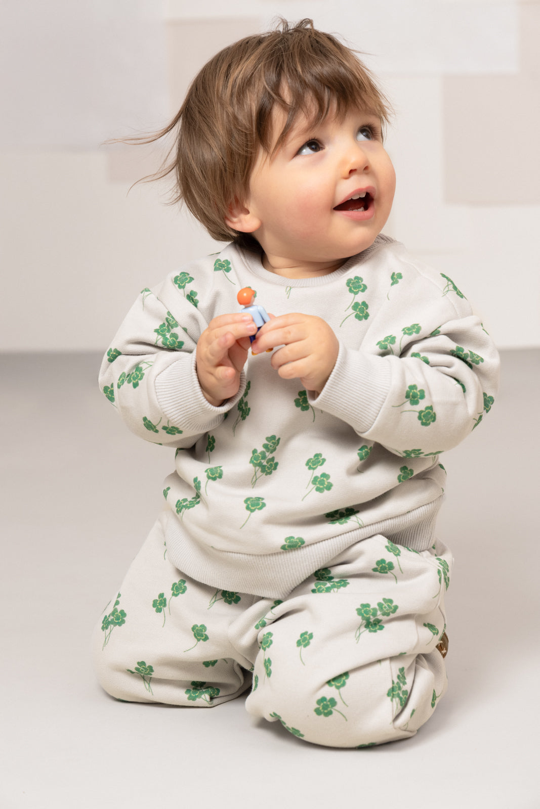 【STUDIO BOHEME】【9月上旬発送】BART SWEAT-SHIRT GREY/CLOVERS スウェット 12m,18m,24m,36m,4y  | Coucoubebe/ククベベ
