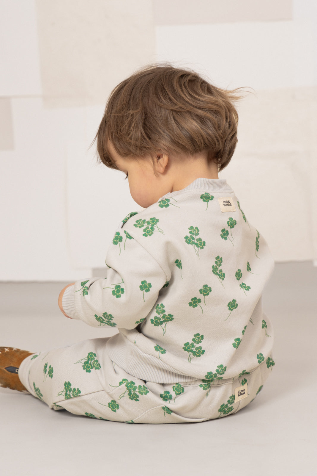 【STUDIO BOHEME】【9月上旬発送】BART SWEAT-SHIRT GREY/CLOVERS スウェット 12m,18m,24m,36m,4y  | Coucoubebe/ククベベ