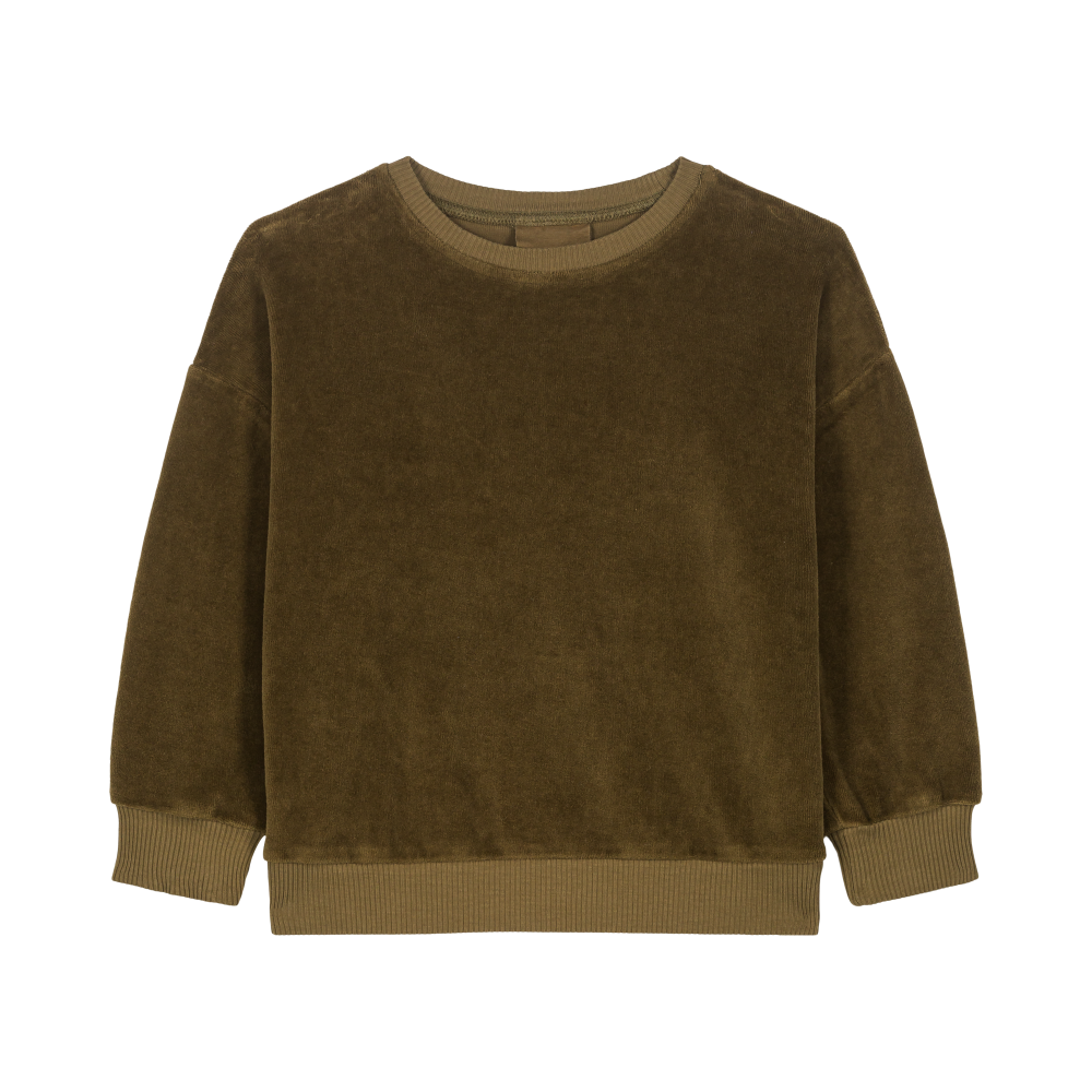 【STUDIO BOHEME】CLASSIC SWEAT-SHIRT KAKI スウェット 12m,18m,24m,36m,4y  | Coucoubebe/ククベベ