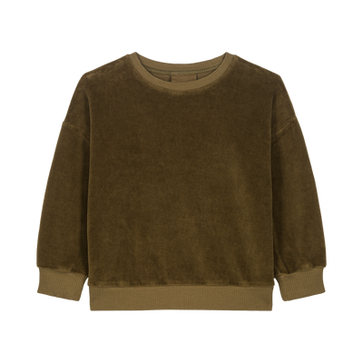 【STUDIO BOHEME】CLASSIC SWEAT-SHIRT KAKI スウェット 12m,18m,24m,36m,4y（Sub Image-1） | Coucoubebe/ククベベ