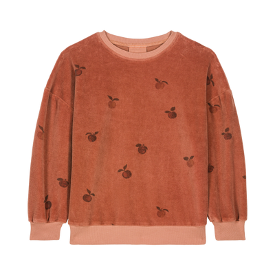 【STUDIO BOHEME】CLASSIC SWEAT-SHIRT OLD PINK-APPLES スウェット 12m,18m,24m,36m,4y（Sub Image-1） | Coucoubebe/ククベベ