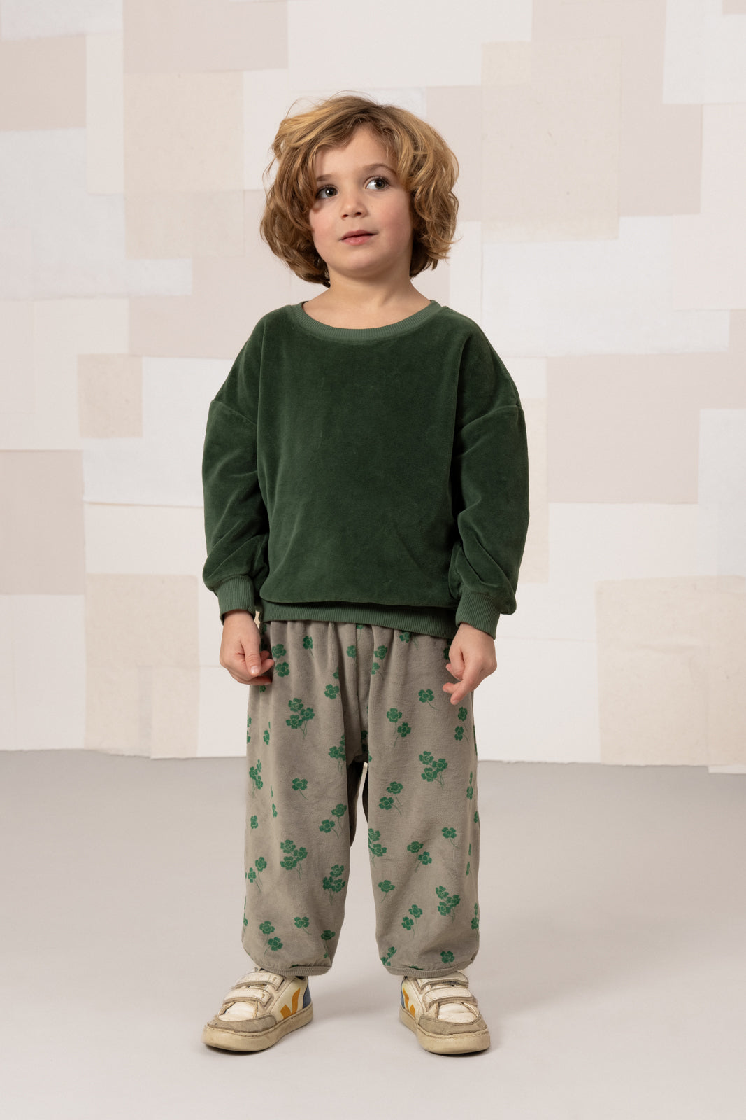 【STUDIO BOHEME】【9月上旬発送】PORGY PANTS GREY/CLOVERS パンツ 12m,18m,24m,36m,4y  | Coucoubebe/ククベベ