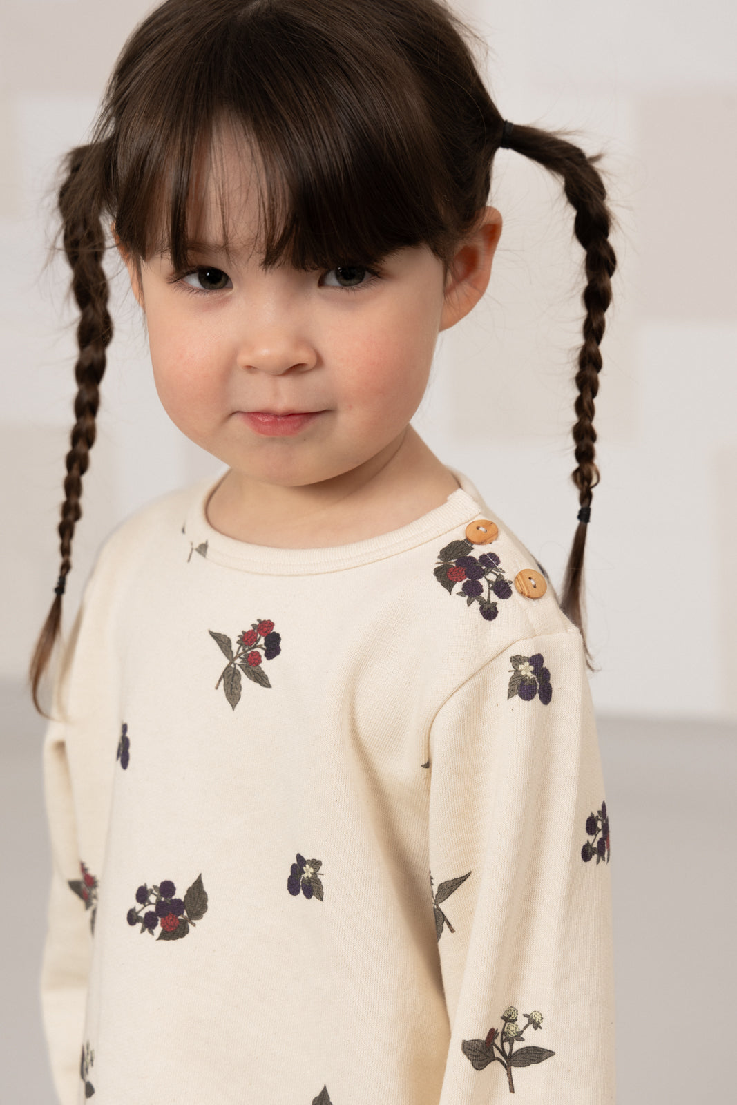 【2024AW】STUDIO BOHEME スウェット 36M STUDIO BOHEME】NOÉ SWEAT-SHIRT ECRU/BLACKBERRIES スウェット