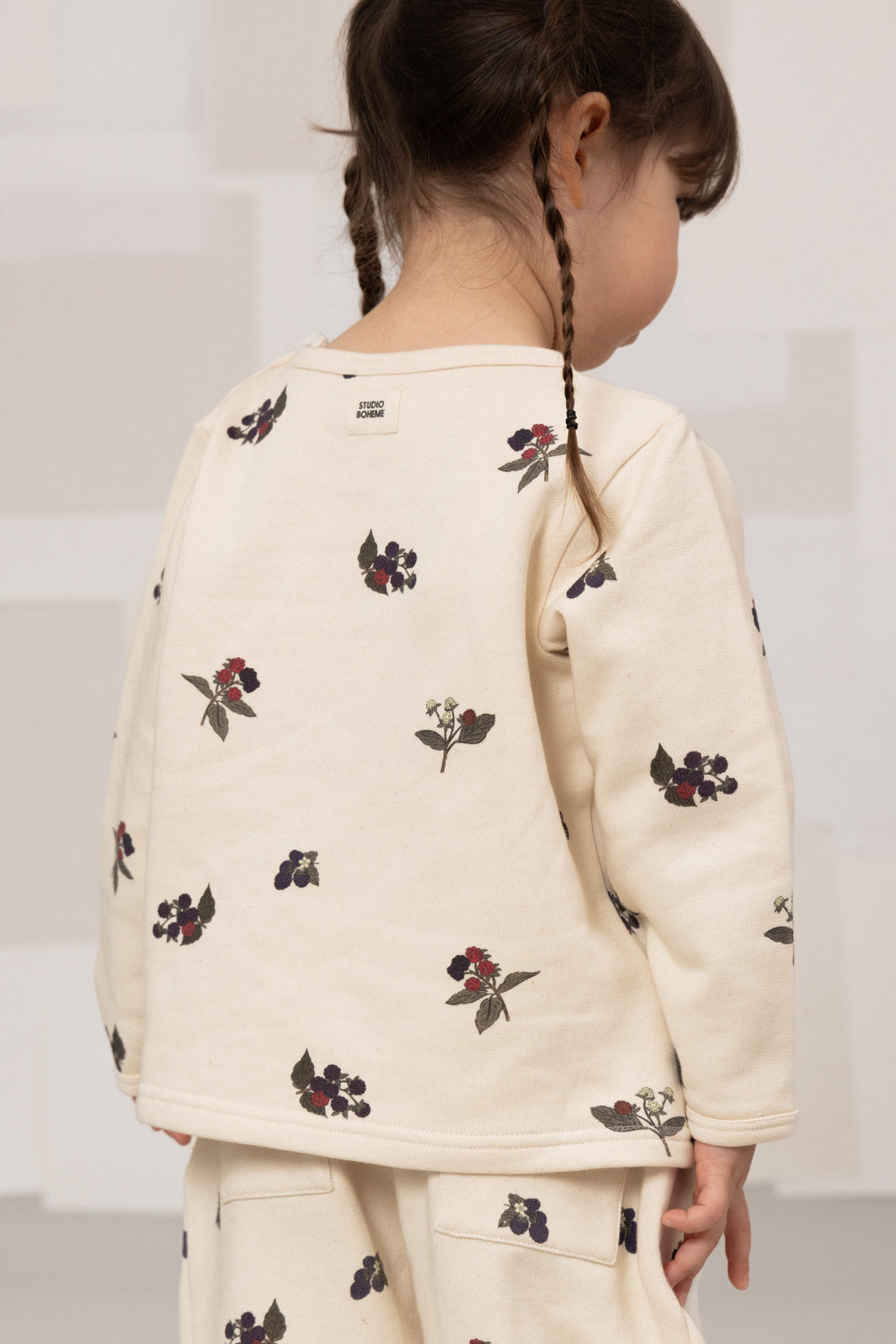 STUDIO BOHEME】NOÉ SWEAT-SHIRT ECRU/BLACKBERRIES スウェット