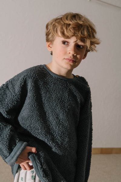 【STUDIO BOHEME】【9月上旬発送】OURS SWEAT-SHIRT GREY BLUE スウェット 18m,24m,36m,4y（Sub Image-19） | Coucoubebe/ククベベ