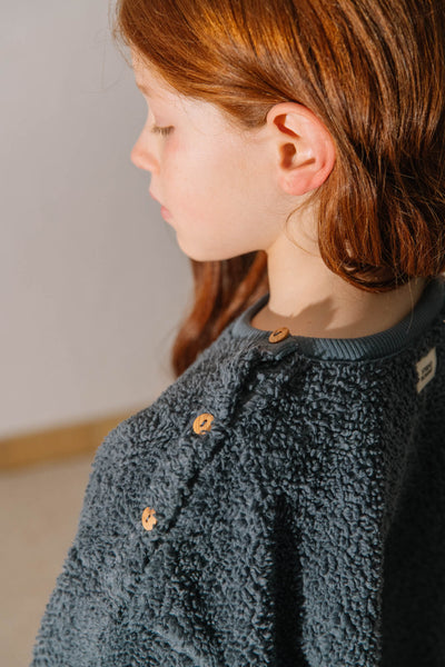 【STUDIO BOHEME】【9月上旬発送】OURS SWEAT-SHIRT GREY BLUE スウェット 18m,24m,36m,4y（Sub Image-9） | Coucoubebe/ククベベ