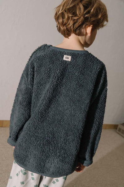 【STUDIO BOHEME】【9月上旬発送】OURS SWEAT-SHIRT GREY BLUE スウェット 18m,24m,36m,4y（Sub Image-17） | Coucoubebe/ククベベ