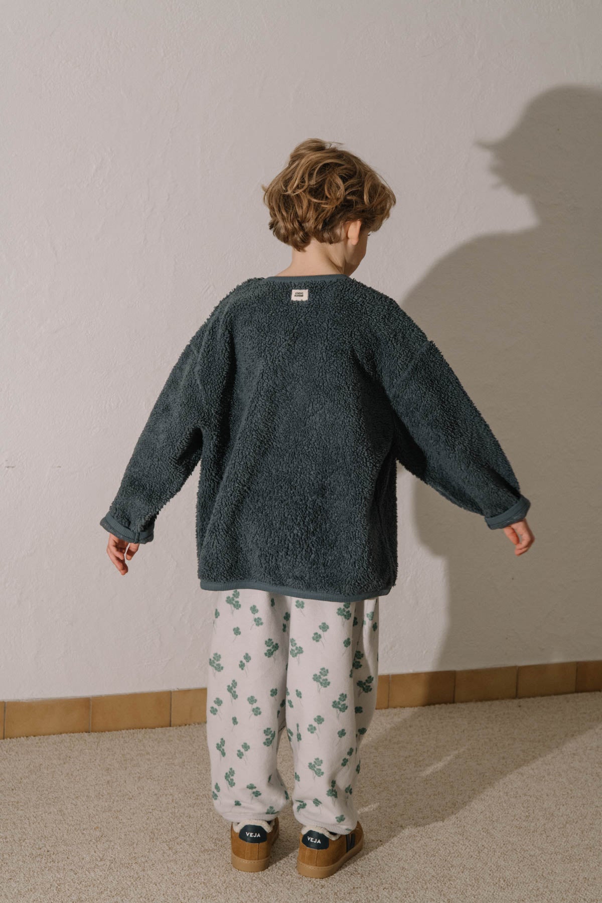 【STUDIO BOHEME】【9月上旬発送】OURS SWEAT-SHIRT GREY BLUE スウェット 18m,24m,36m,4y  | Coucoubebe/ククベベ