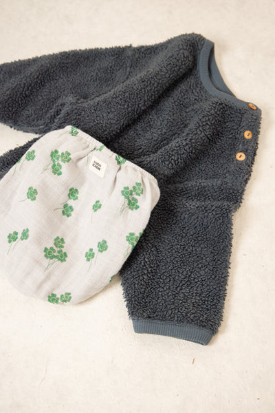 【STUDIO BOHEME】【9月上旬発送】OURS SWEAT-SHIRT GREY BLUE スウェット 18m,24m,36m,4y（Sub Image-6） | Coucoubebe/ククベベ