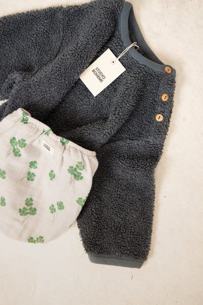 【STUDIO BOHEME】【9月上旬発送】OURS SWEAT-SHIRT GREY BLUE スウェット 18m,24m,36m,4y（Sub Image-7） | Coucoubebe/ククベベ