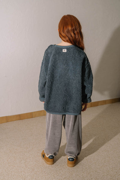 【STUDIO BOHEME】【9月上旬発送】OURS SWEAT-SHIRT GREY BLUE スウェット 18m,24m,36m,4y（Sub Image-12） | Coucoubebe/ククベベ