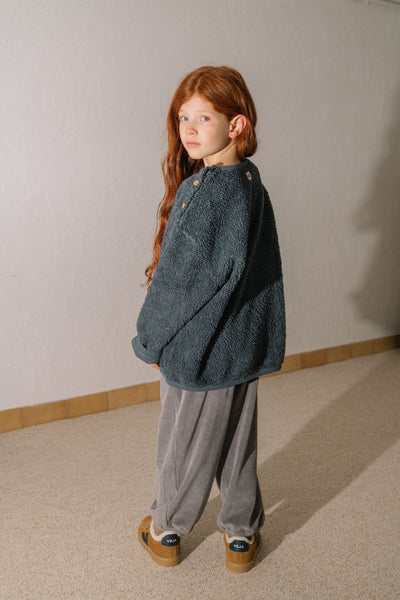 【STUDIO BOHEME】【9月上旬発送】OURS SWEAT-SHIRT GREY BLUE スウェット 18m,24m,36m,4y（Sub Image-11） | Coucoubebe/ククベベ