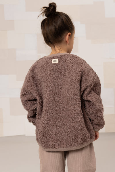 【STUDIO BOHEME】【9月上旬発送】OURS SWEAT-SHIRT MAUVE スウェット 18m,24m,36m,4y（Sub Image-7） | Coucoubebe/ククベベ
