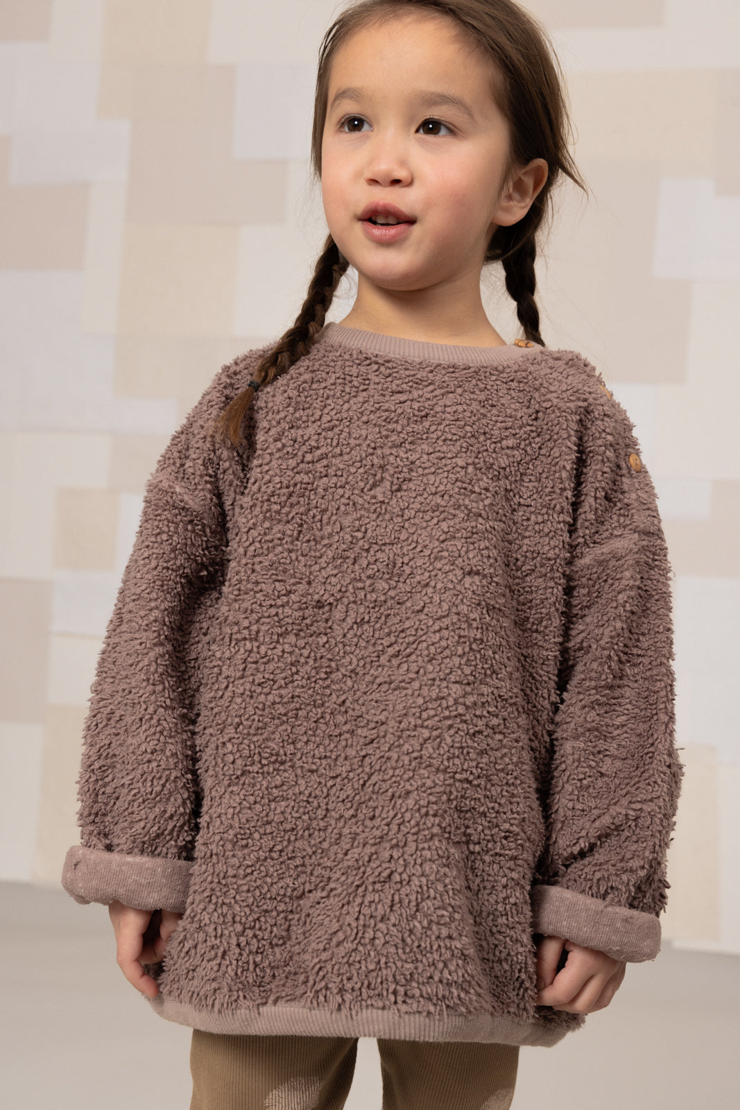 【STUDIO BOHEME】【9月上旬発送】OURS SWEAT-SHIRT MAUVE スウェット 18m,24m,36m,4y  | Coucoubebe/ククベベ