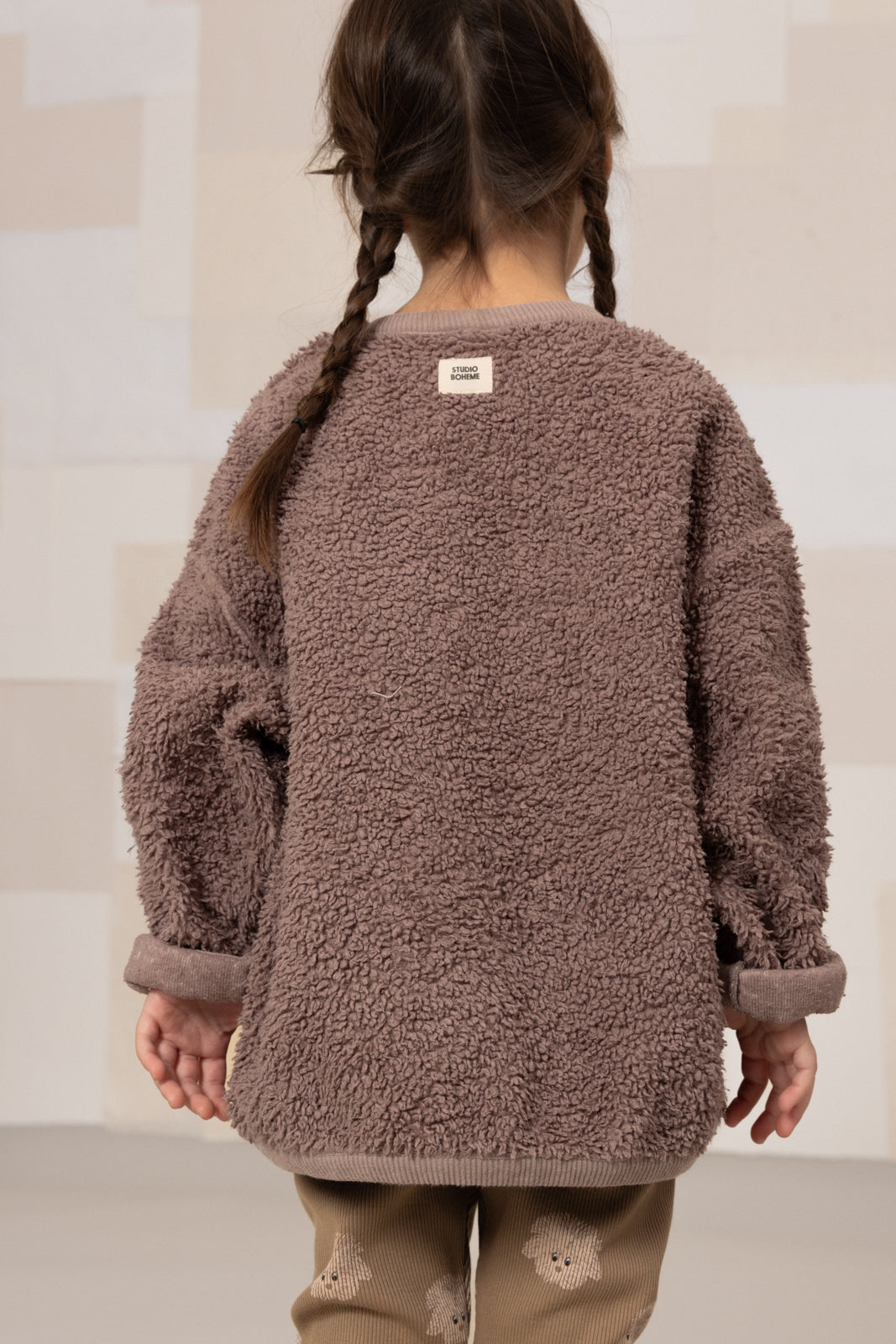 【STUDIO BOHEME】【9月上旬発送】OURS SWEAT-SHIRT MAUVE スウェット 18m,24m,36m,4y  | Coucoubebe/ククベベ