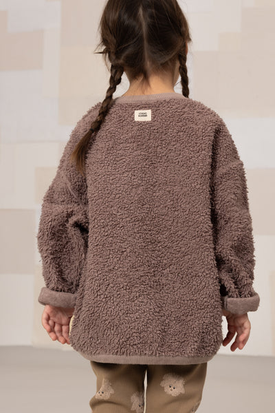 【STUDIO BOHEME】【9月上旬発送】OURS SWEAT-SHIRT MAUVE スウェット 18m,24m,36m,4y（Sub Image-9） | Coucoubebe/ククベベ