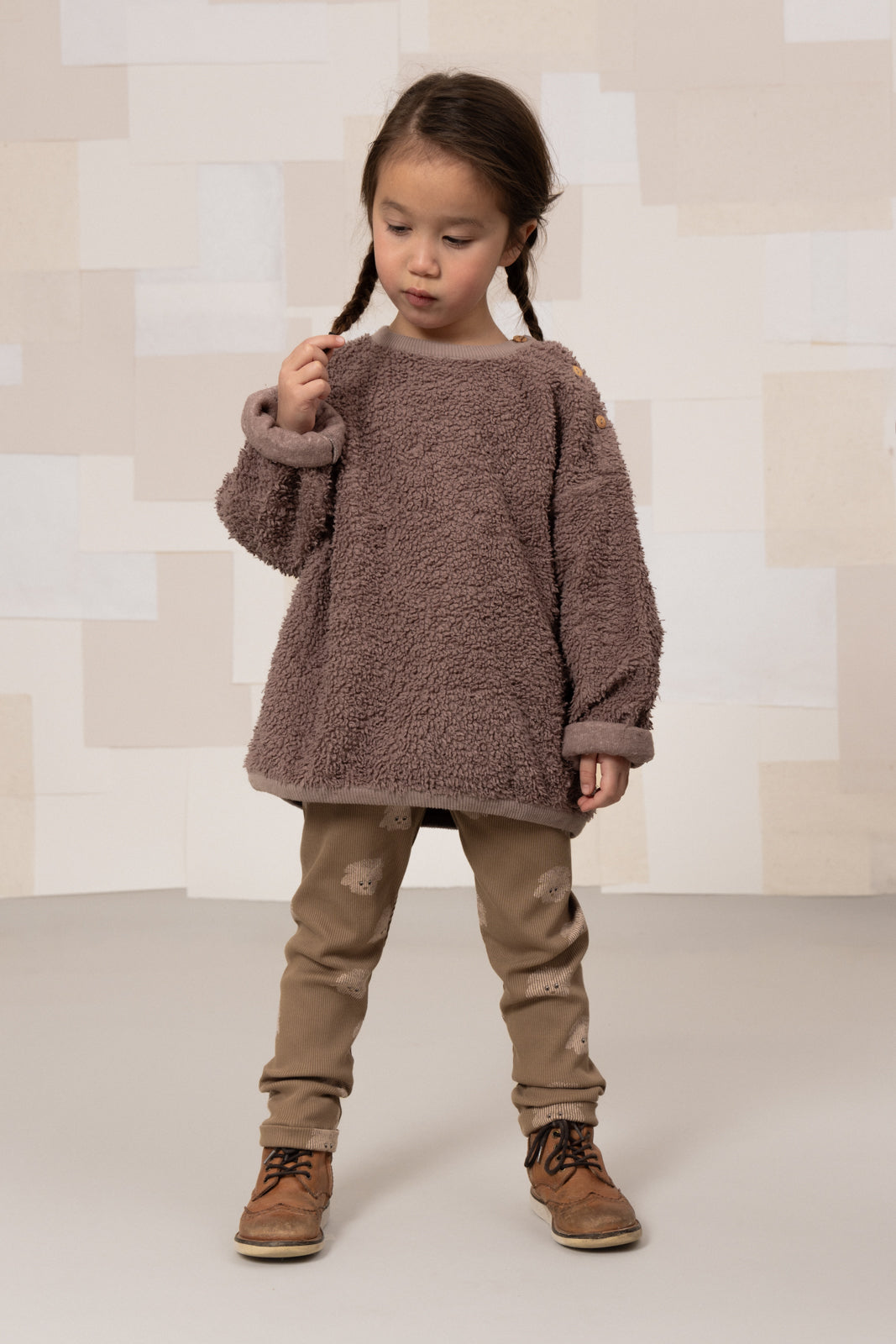 【STUDIO BOHEME】【9月上旬発送】OURS SWEAT-SHIRT MAUVE スウェット 18m,24m,36m,4y  | Coucoubebe/ククベベ