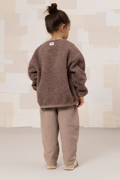 【STUDIO BOHEME】【9月上旬発送】OURS SWEAT-SHIRT MAUVE スウェット 18m,24m,36m,4y（Sub Image-5） | Coucoubebe/ククベベ