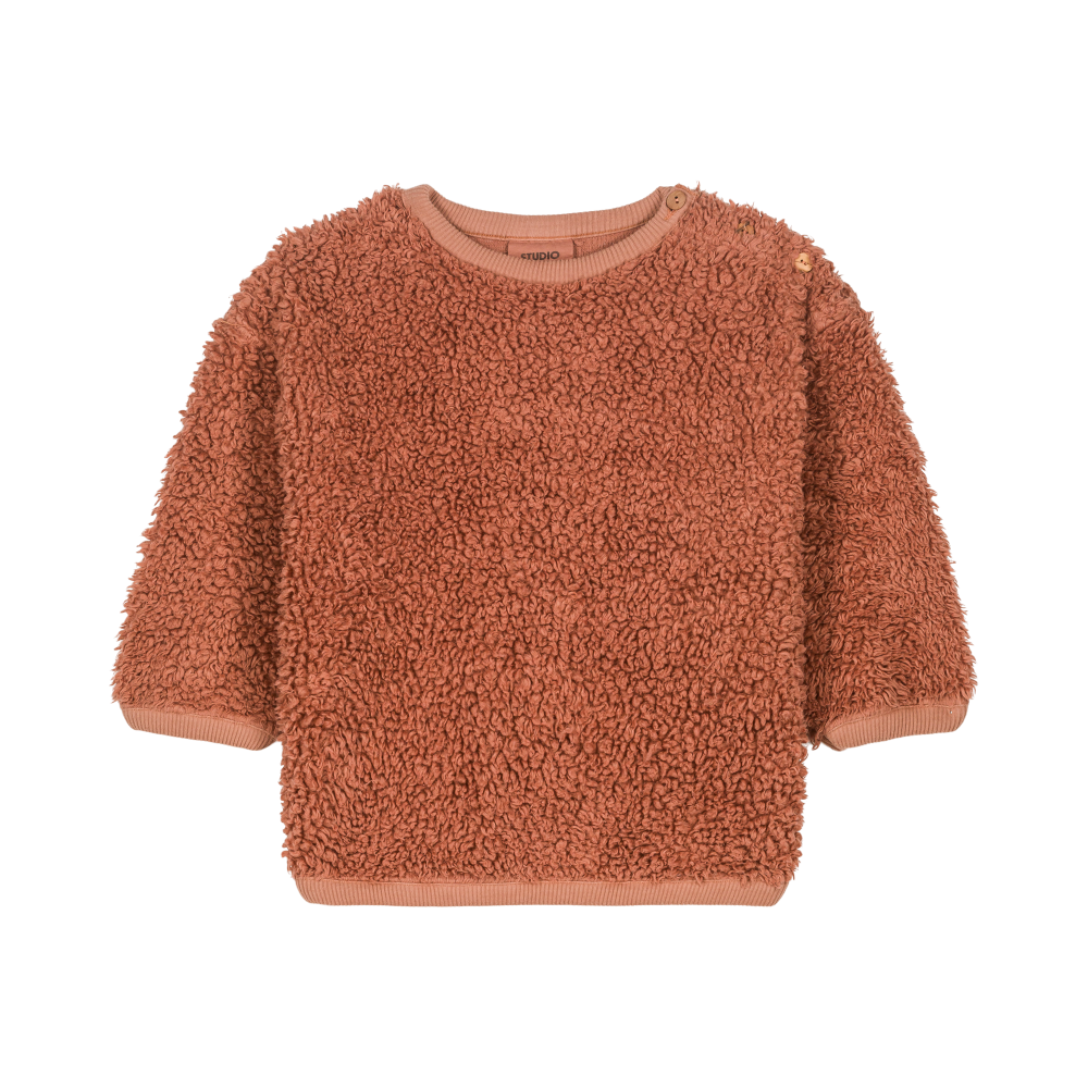 【STUDIO BOHEME】OURS SWEAT-SHIRT OLD PINK スウェット 12m,18m,24m,36m,4y  | Coucoubebe/ククベベ