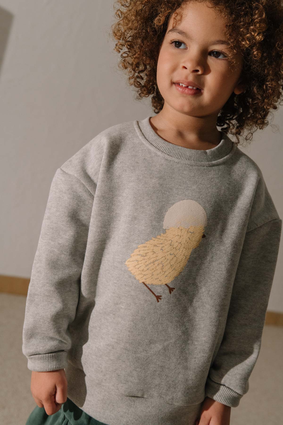 【STUDIO BOHEME】BART SWEAT-SHIRT MOTTLED GREY/one CHICK スウェット 12m,18m,24m  | Coucoubebe/ククベベ