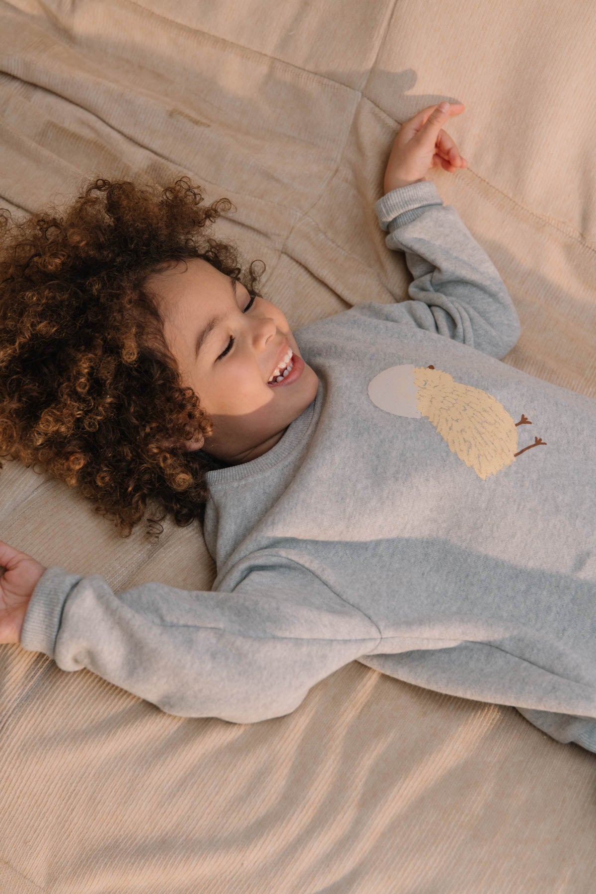 【STUDIO BOHEME】BART SWEAT-SHIRT MOTTLED GREY/one CHICK スウェット 12m,18m,24m  | Coucoubebe/ククベベ