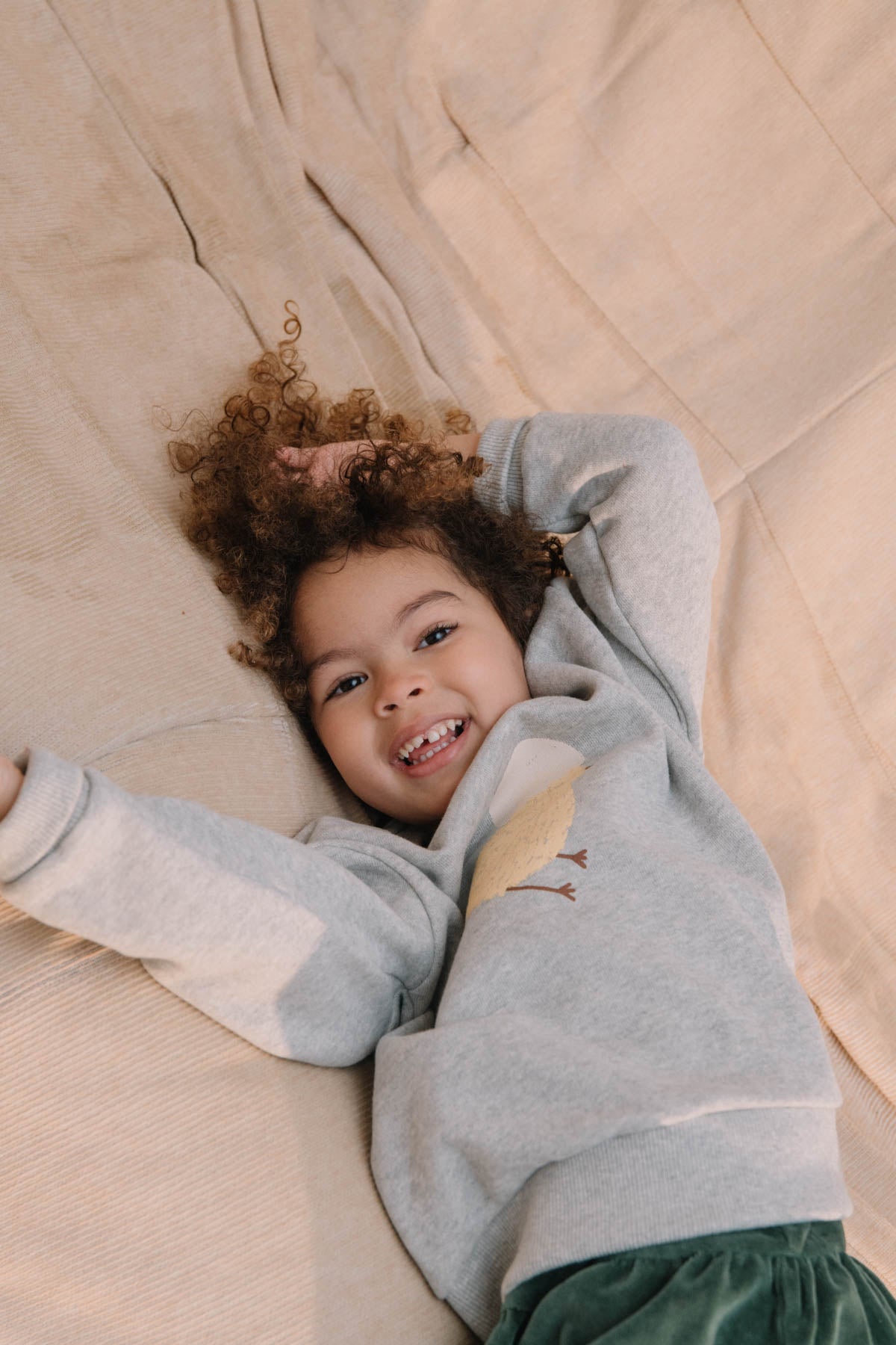 【STUDIO BOHEME】BART SWEAT-SHIRT MOTTLED GREY/one CHICK スウェット 12m,18m,24m  | Coucoubebe/ククベベ