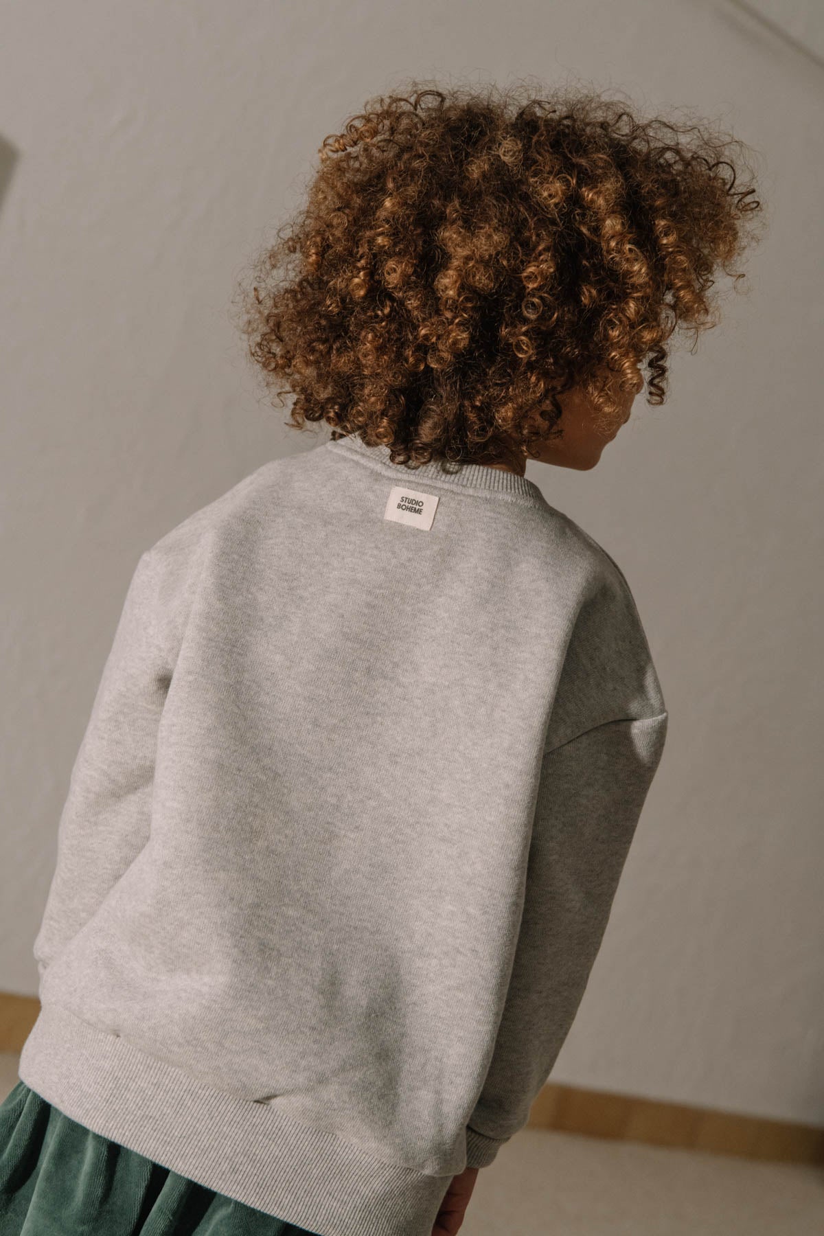 【STUDIO BOHEME】BART SWEAT-SHIRT MOTTLED GREY/one CHICK スウェット 12m,18m,24m  | Coucoubebe/ククベベ